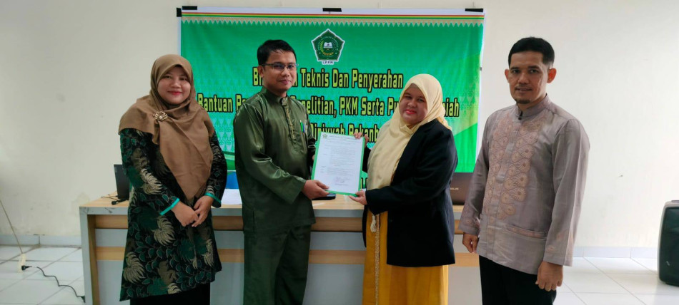 LPPM IAI Diniyyah Pekanbaru Gelar Bimbingan Teknis dan Penyerahan Bantuan Penelitian, PKM, serta Publikasi Ilmiah Tahun Anggaran 2024